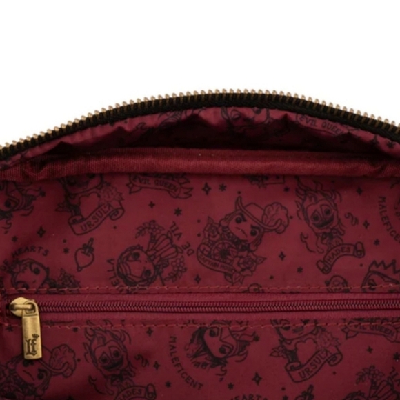 Loungefly Funko Pop Disney Villains Tattoo Crossbody Bag NWT - Picture 4 of 16